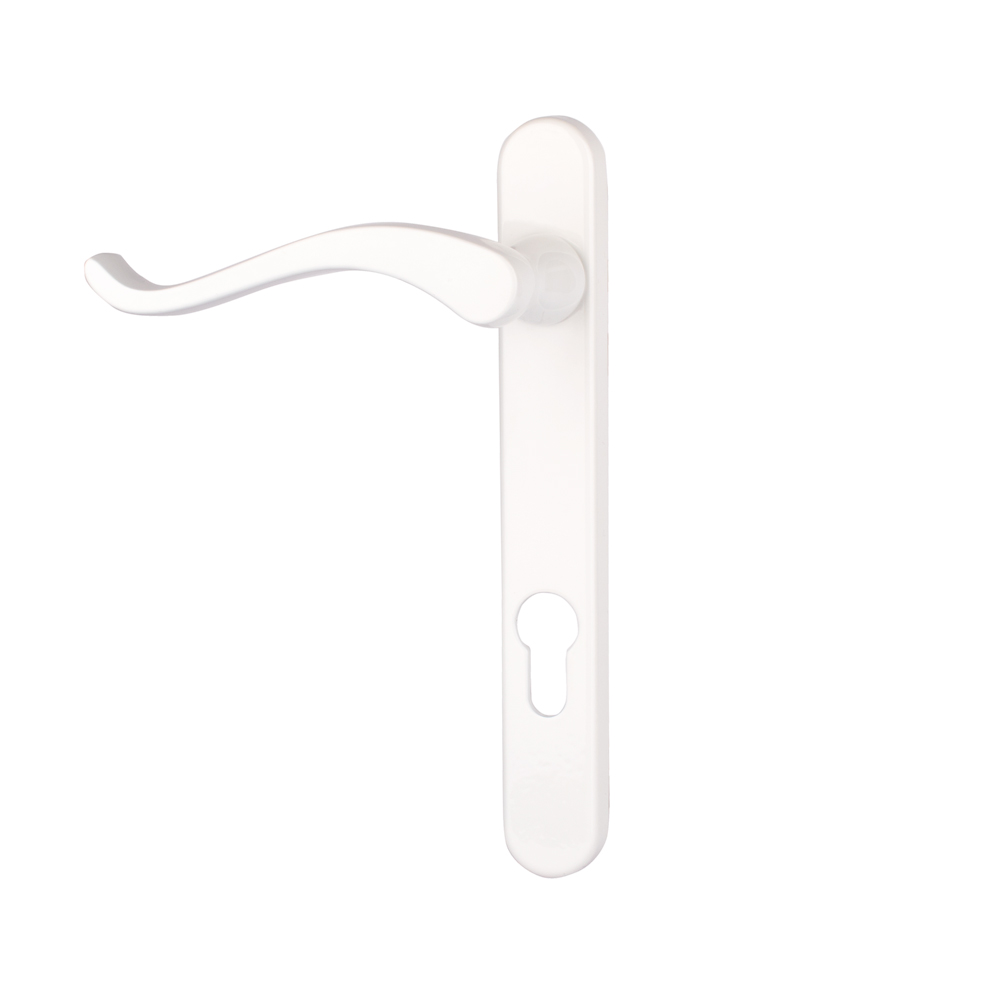 Timber Series Windsor Swan Door Handle - White (Right Hand) - (Sold in Pairs)